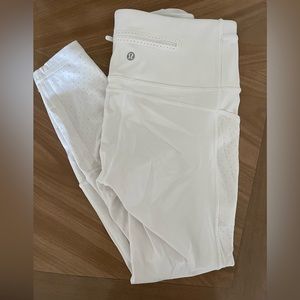 Women’s White Lululemon Leggings